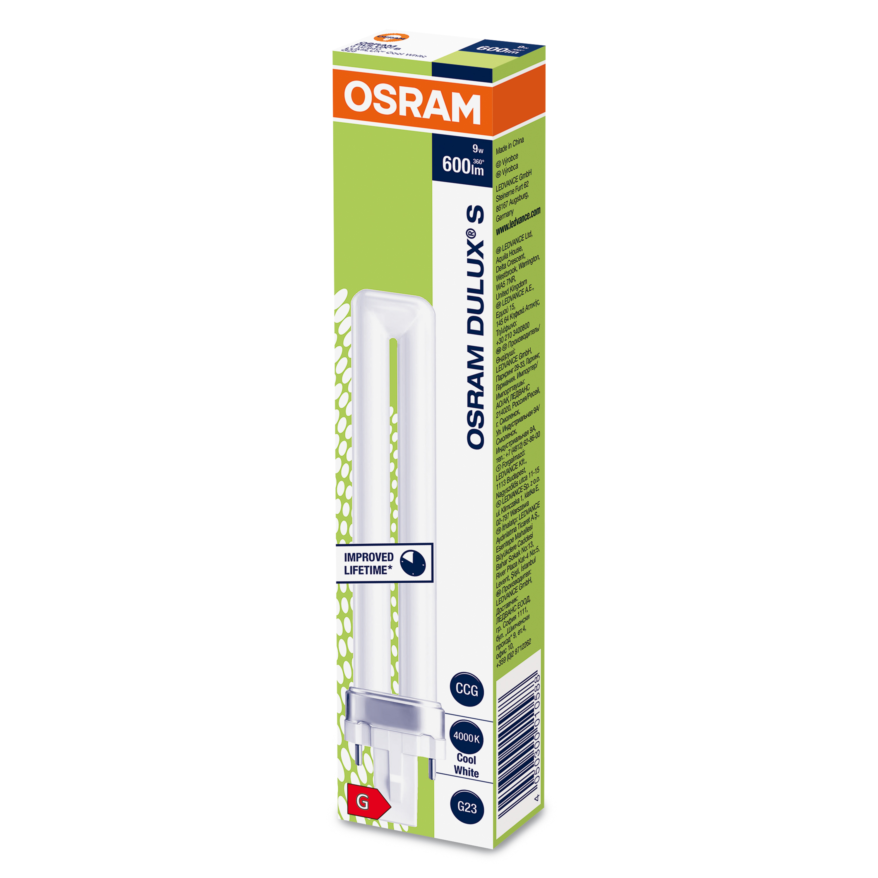 DULUX S 9 W/840OSRAM DULUX® S DULUX S 9 W/840OSRAM DULUX® S